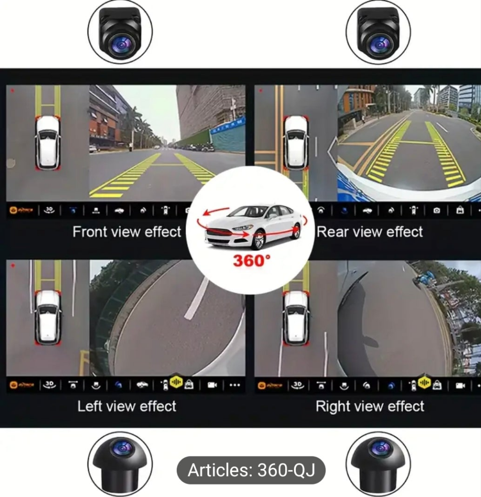 Aide au stationnement caméra 360° vue Panoramique